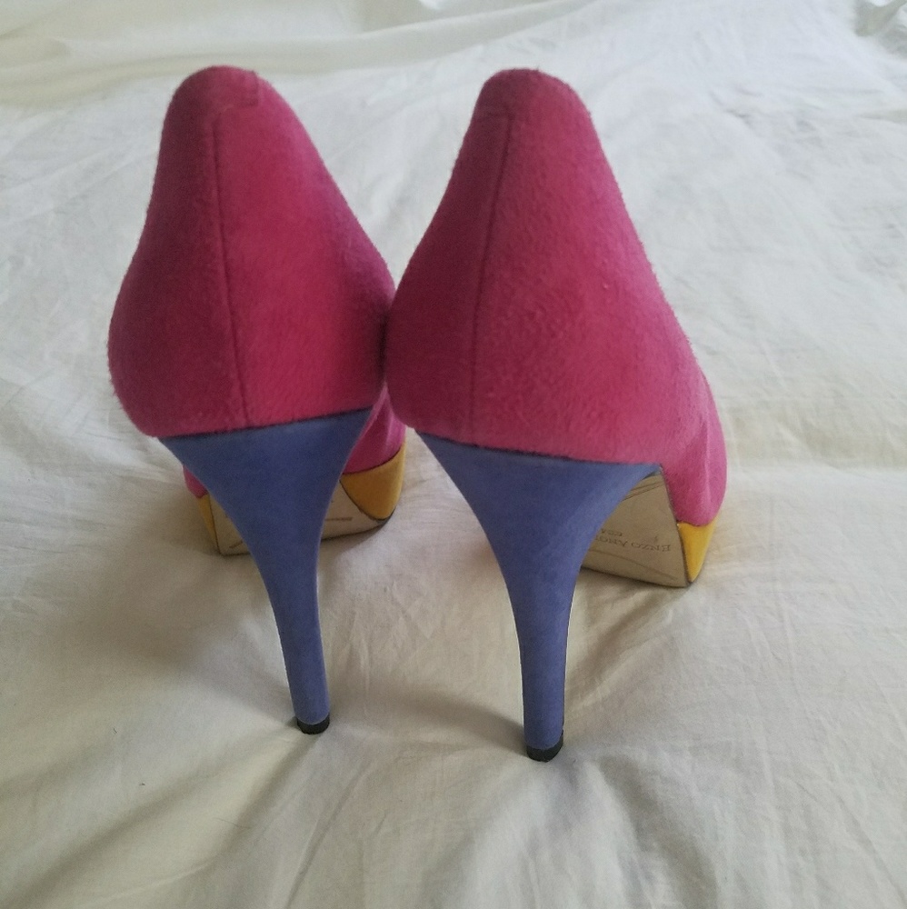 Enzo Angiolini Colorblock Heels - Picture 3 of 8